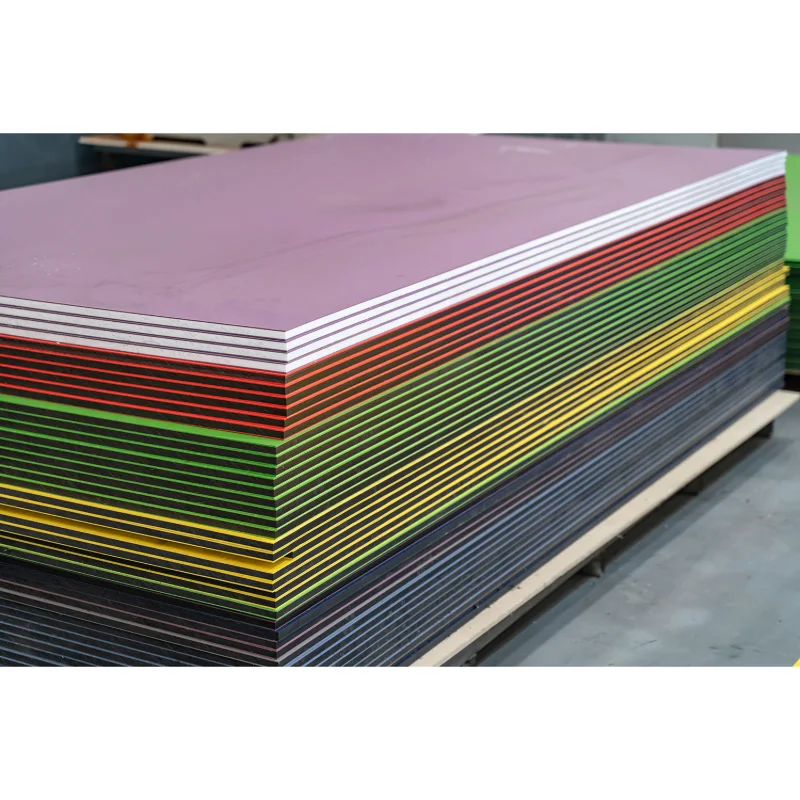 Folhas de HDPE bicolor